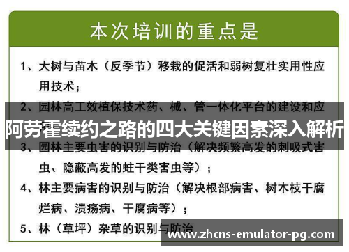 阿劳霍续约之路的四大关键因素深入解析